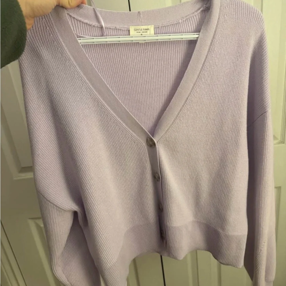 Gentle Fawn Light Purple Women's Cardigan - Picture 1 of 2